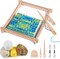Wooden Weaving Loom for Kids,Adult and Beginners,Multi-Craft Handcraft Wooden Loom Set for Kids with Yarns